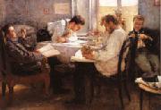 Leonid Pasternak The Night before the Examination oil painting reproduction